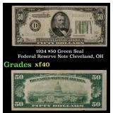 1934 $50 Green Seal Federal Reserve Note Cleveland