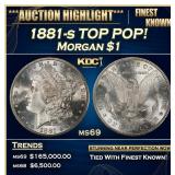 1881-s Morgan Dollar TOP POP! $1 ms69 SEGS
