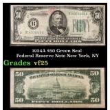 1934A $50 Green Seal Federal Reserve Note New York