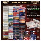 COMPLETE MINT SET RUN ALL 55 SETS! 1968-2024 920+