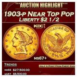 1903-p Gold Liberty Quarter Eagle Near Top Pop $2