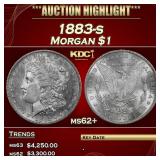 1883-s Morgan Dollar $1 ms62+ USCG