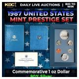 1987 United States Mint Prestige Proof Set 6 Coins