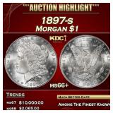 1897-s Morgan Dollar $1 ms66+ SEGS