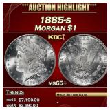 1885-s Morgan Dollar $1 ms65+ SEGS