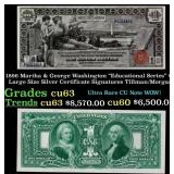 1896 $1 large size Silver Certificate Martha & Geo