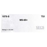 1878-s Trade Dollar Toned $1 ms65+ SEGS