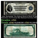 1918 $2 Large Size National Currency "Battleship"