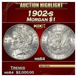 1902-s Morgan Dollar $1 ms64 SEGS
