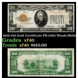 1928 $20 Gold Certificate FR-2402 Woods/Mellon Gra