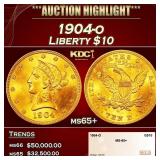 1904-o Gold Liberty Eagle $10 ms65+ SEGS