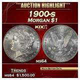 1900-s Morgan Dollar $1 ms64 SEGS