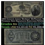 1890 $2 Treasury Note General James 