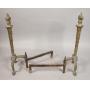 Brass Torch Andirons