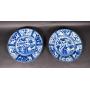Pair of Japanese Blue and White Chargers