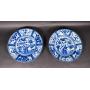 Pair of Japanese Blue and White Chargers