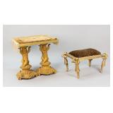 2 Figural Footstools