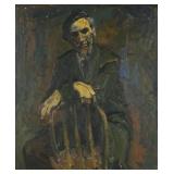 Patricia Groll Tyler Oil on Canvas Seated Man