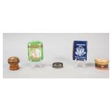 Grouping of 5 Pill / Trinket Boxes