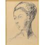 Wilhelm Lehmbruck Lithograph Portrait of a Woman