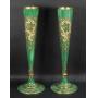 Two Bohemian Glass Vases