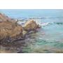 Hazel Patterson Stuart Oil on Board Seascape