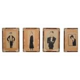 4 Alfred Frueh Linocuts Stage Folk