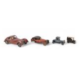 4 Tin Car Toys