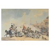 Thomas Rowlandson Etching A Cart Race