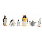 Group of 6 Porcelain Penguins