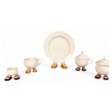 5 Pieces Carlton Walking Ware Porcelain