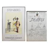 2 Saul Steinberg Exhibition Posters 1953, 1979