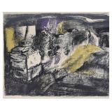 John Piper Lithograph Stone Wall