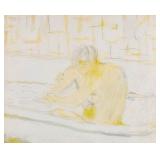 Pierre Bonnard Lithograph Woman in Bathtub