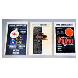 3 Tony Walton Theater Posters London 1960s-70s