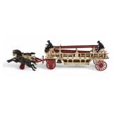 Cast Iron Fire Wagon Toy