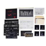 Hearts Ballet Set Design Artwork, Notes, Papers