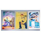 3 James McMullan Theater Posters / Window Cards