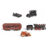 5 Cast Iron Toys Including Hubley
