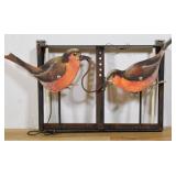 Wood & Metal Bird Set Design Element