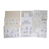The Apple Tree Set Design Sketches