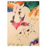 Boguslaw Lustyk Cyrk Polish Circus Poster