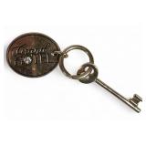 Grand Hotel 14k Gold Key Chain With Key