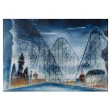 After Oliver Smith Giclee On the Town Coney Island
