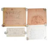 Guys & Dolls 4 Pieces Set Design Artwork