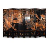 Maitland Smith Style 8 Panel Chinoiserie Screen