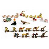10 Vintage Tin Litho Toys