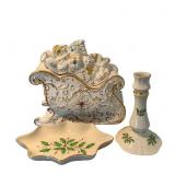 3 Pieces Lenox Christmas Porcelain Incl. Santa