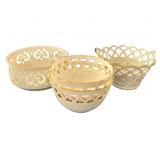 4 Lenox Bowls with Openwork 24K Gold Trim