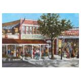 H. Hargrove Oil on Canvas Toms River Downtown